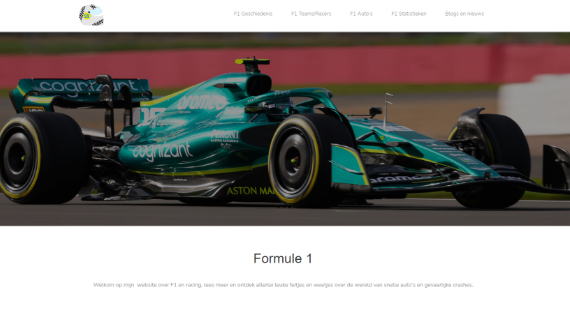 Een Temphalla website voor F1-Pitstop over Formule 1