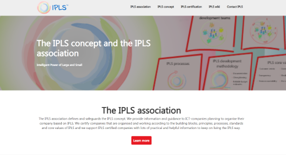 Een Temphalla website ondersteunt de werking van de IPLS association